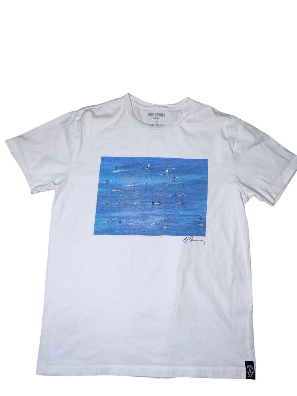 Todd Snyder x Gerry Beckley "From The Road" Surf Graphic T-Shirt White